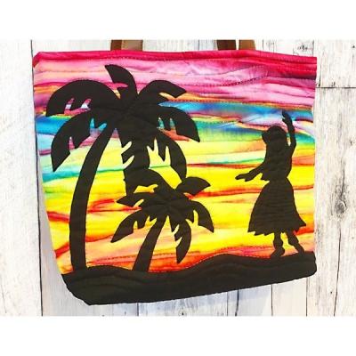 ハワイアンキルトタペストリーフラガール ハワイアンキルトタペストリー☆フラガール - メルカリ