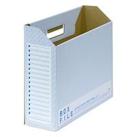 プラス ファイルボックス エコノミー 10冊 A4横 背幅100mm ブルー 553-988 | みうハウス