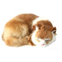 猫ぬいぐるみリアル寝そべりねこ本物そっくりネコちゃん置物部屋飾りインテリア＃5 | みうハウス