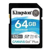 キングストン SDXCカード 64GB 最大170MB/s Class10 UHS-I U3 V30 4K Canvas Go! Plus SDG3/ | みうハウス