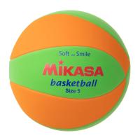 ミカサ(MIKASA) スマイルバスケットボール 5号(小学生向け)マシン縫い ライトグリーン/オレンジ STPEB5-LGO 推奨内圧0.20~0. | みうハウス