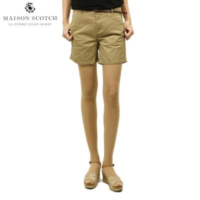 メゾンスコッチ MAISON SCOTCH 正規販売店 レディース ショートパンツ TECHNICAL POPLIN PAPERBAG SHORTS WITH ROUCHED SIDE SEAM 143789 15 52509 ARMY クリスマス プレゼント ラッピング MAISON SCOTCH レディースショート、ハーフパンツ｜ボトムス、パンツ