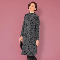 品揃え豊富で レディース ワンピース 春 服 婦人 シニアファッション ミセスファッション 70代 60代 50代 40代 ゴブラン織り使い ワンピース イタリア製 秋冬 ワンピース