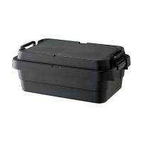 リス 収納ボックス スタッキングトランクカーゴ 30L ロータイプ ブラック 日本製 | ミヤマ商店Yahoo!ショップ