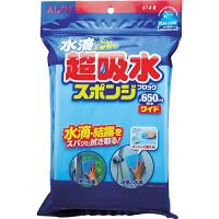 アイオン 超吸水スポンジ ワイドタイプ ブルー 最大吸水量 約650ml 1個入 日本製 PVA素材 絞ればすぐに元の吸水力復活 結露対策 水滴ちゃんとふき取 | miyanojin13