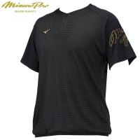 ミズノプロ　Tシャツ　半袖　野球Tシャツ　野球ウエア　12JCAX3209　ブラック　Oサイズ | スポーツミヤスポ ヤフー店