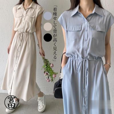 襟付きノースリーブワンピース(ワンピース、チュニック)の商品 襟付きノースリーブワンピース(ワンピース、チュニック)の商品