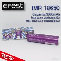 充電池 リチウムマンガンバッテリー 18650 フラットトップ LiMn 18650  3000mAh 35A Efest | 宮澤書房