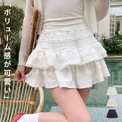 フリルスカート（色：ホワイト系）のおすすめ人気商品一覧 通販