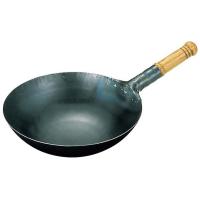 山田 鉄 打出木柄 中華片手鍋 33cm | 水回り厨房の五輪