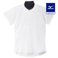 ミズノ公式 シャツ／セミハーフボタンタイプ ホワイト | ミズノ公式オンライン Yahoo!店