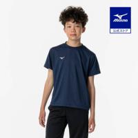 ミズノ公式 ナビドライTシャツ 半袖／丸首 ジュニア ドレスネイビー×ホワイト 新生活 新学期 入学 運動会 通学 ジュニア キッズ 子ども | ミズノ公式オンライン Yahoo!店