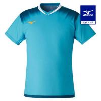 ミズノ公式 ゲームシャツ ラケットスポーツ ユニセックス ターコイズ×ブルーコーラル | ミズノ公式オンライン Yahoo!店