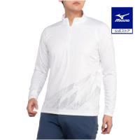 ミズノ公式 ハーフジップアップシャツ メンズ ホワイト | ミズノ公式オンライン Yahoo!店