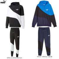 PUMA（プーマ）POWER キャット フーディースウェット パンツ 上下セット（675746/675667）トレーニング ランニング フードあり ウェア 長袖 メンズ | ミズシマスポーツ株式会社