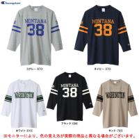 ◆メール便対応商品◆Champion（チャンピオン）ロングスリーブTシャツ（C3X415）スポーツ トレーニング フィットネス 8分袖 ウェア カジュアル 男性用 メンズ | ミズシマスポーツ株式会社