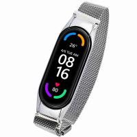 エレコム elecom Xiaomi Mi Smart Band 6 / 5 交換 バンド ベルト ステンレス 通気性 耐久性 スマートウォッチ シャオミ スマートバンド 6 / 5 シルバー | バリアスレーベル