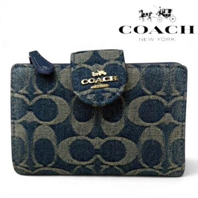 COACH レディース二つ折り財布（バッグ、小物素材：帆布、布製）｜財布