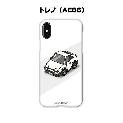 トヨタAE86レビン2doorガラスiPhoneケース【3個専用出品】 トヨタ AE86レビンのイラスト ソフトケース型スマホケース