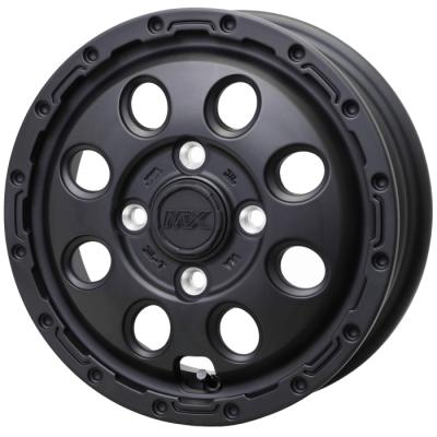 12インチ スチールホイール 黒 4本（自動車用タイヤ、ホイール