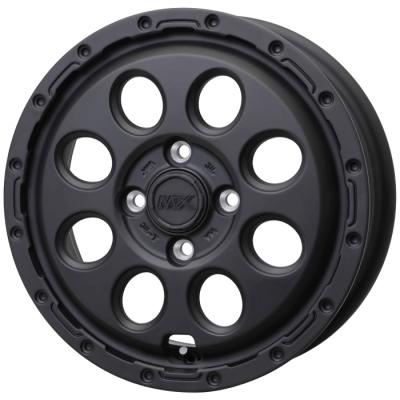 マットブラック 14インチアルミホイールセット（車、バイク、自転車