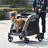 ペットカート 耐荷重50kg 折りたたみ 多頭 中型犬 小型犬 猫 軽量 組立簡単 工具不要 介護用 ドッグカート 犬 猫 動物 ペット用品 | カブッコ万事屋