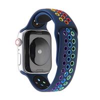 ZENGYQI コンパチブル Apple Watch バンド 38mm 42mm 40mm 44mm,ソフトシリコンバンド 通気性 スポーツシリコンストラップリストバンドバンドリスト | MLPストア