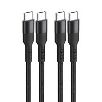 USB Type C ケーブル1.5m【2本セット】Suptopwxm【PD対応 60W/3A 急速充電 】 USB C to C ケーブル高耐久ナイロン編み 150m短い Type C to Type C ケ | MLPストア