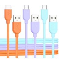 Cable Matters 3本セット USB C USB A 変換ケーブル 0.9m/3ft 柔らかい USB C A 変換ケーブル 3A高速充電 オレン ジ ブルー パープル iPhone 15/15 P | MLPストア