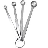 10%OFF 18-8極厚計量スプーン4本組／1個 手作りコスメ 石鹸 石けん アロマ 器具 ツール 道具 爆買