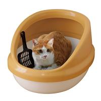 アイリスオーヤマ 猫トイレ 猫 トイレ ハーフカバー (スコップ付き) 三毛 P-NE-500-H | MMPショップ