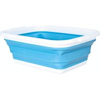 コジット 薄く畳める洗い桶 8.5リットル ブルー | MMPショップ