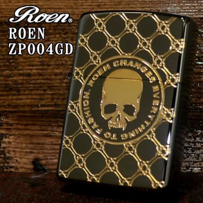 ROEN ロエンzippo ZIPPO ジッポー ライター Roen ロエン スカル ブラス ゴールド