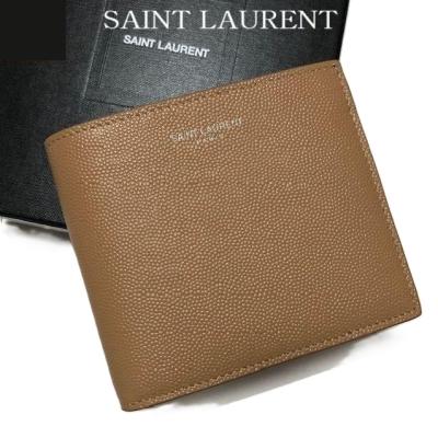 YSL ベージュ 二つ折り財布 SAINT LAURENT - 新品 サンローラン SAINT LAURENT 2つ折り財布