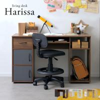 デスク パソコンデスク 学習机 学習デスク システムデスク シンプル おしゃれ モダン 木製 子供 大人 リビングデスク 居間 幅120cm Harissa ハリッサ 3色対応