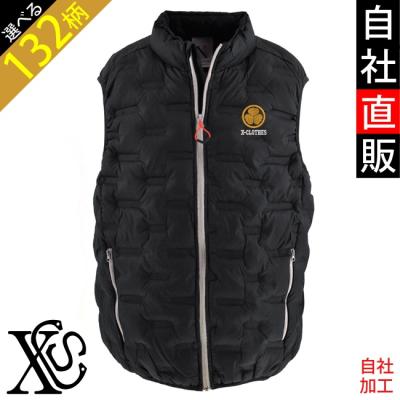 黒 花柄刺繍 ダウンベスト 花柄刺繡 シアーベスト | Y＆S Boutique