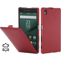 StilGut - Xperia Z5 レザーケース ウルトラスリム - レッド ナッパ | Mobile Fan