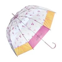 [plantica×Wpc.] フラワーアンブレラ プラスティック シャイニー shiny plastic umbrella ピンク 60cm 長傘 | mochi store