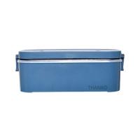 THANKO 炊飯器 小型 一人用 おひとりさま用超高速弁当箱炊飯器 白色/さくら色/藍色 (藍色) | mochi store