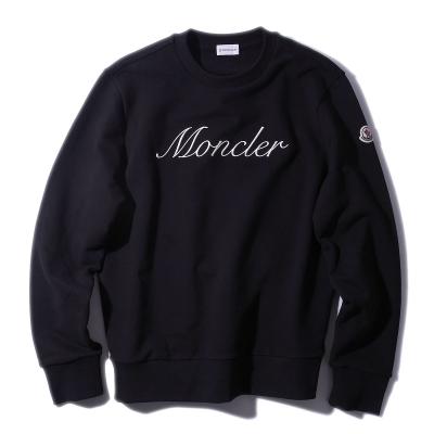 【S相当】MONCLER モンクレールスウェットトレーナーラバーワッペン黒14A MONCLER 【並行輸入品】モンクレール スウェット レディース