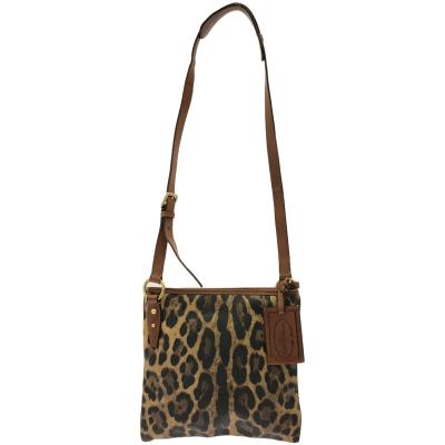 Dolce & Gabbana ショルダーバッグ ブラウン　キャンバス ロゴ入り Dolce & Gabbana ショルダーバッグ ブラウン キャンバス ロゴ