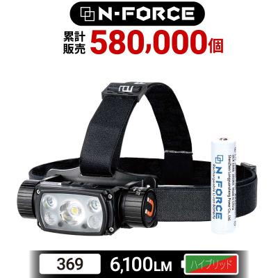 ヘッドライト 充電式 LED 作業 電池 バッテリー 単品D83027 電池式