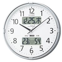 シチズン　高精度温湿度計付電波掛時計 インフォームナビF 4FY618-019　リズム時計 | 木馬家具