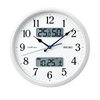 送料無料　セイコー SEIKO 電波掛け時計　「ネクスタイム」　ZS251W 白パール | 木馬家具