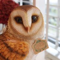 ペットバンク PET BANK メンフクロウ BARNOWL 1098 貯金箱 動物 置き物 置物 500円玉 フィギュア リアル おもしろ 