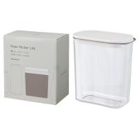 マーナ (marna) ウォーターピッチャー 1L 冷蔵庫のすき間に入る 冷水筒 (耐熱/食洗機対応/広口) 洗いやすい 麦茶ポット 冷水ポット | MONAKA-STORE
