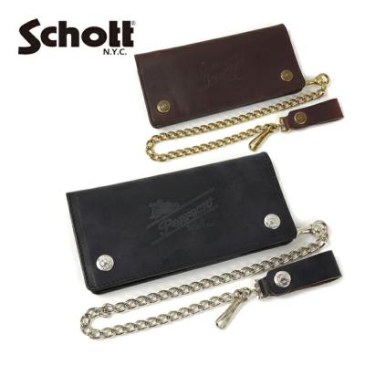ウォレットチェーン付き財布 メンズ（Schott N.Y.C／メンズ