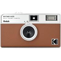 フィルムカメラ Kodak コダック ハーフカメラ フィルム枚数の倍撮れる レトロ 簡単 軽量 おすすめ コンパクト 35mm カメラ EKTAR H35 ブラウン | モノポケット Yahoo!店
