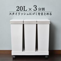 ゴミ箱 ごみ箱 蓋付き 臭わない 3段おしゃれ 分別 スリム キッチン キャスター アイデア ダストボックス 生ゴミ 資源ゴミ横型3分別ワゴン 039a 005 ゴミ箱 Com 通販 Yahoo ショッピング