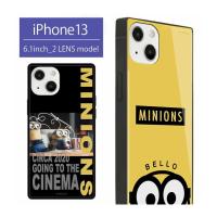 スマホケース iPhone13 ガラス スクエア ミニオンズ アイフォン iPhone13 ケース ミニオン mini-328 | スマホケースの店 モノモード